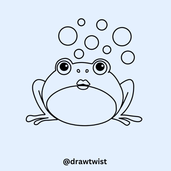 Frog Blowing Bubbles