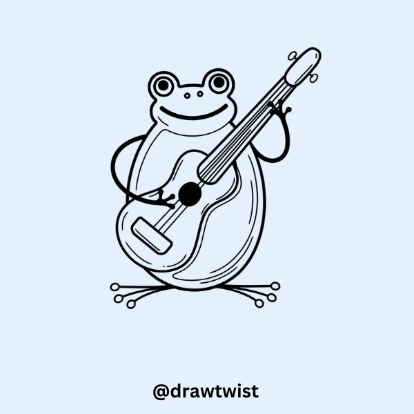 Frog Playing Guitar