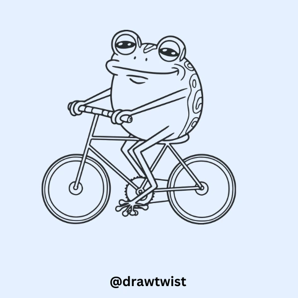 Frog on a Bicycle