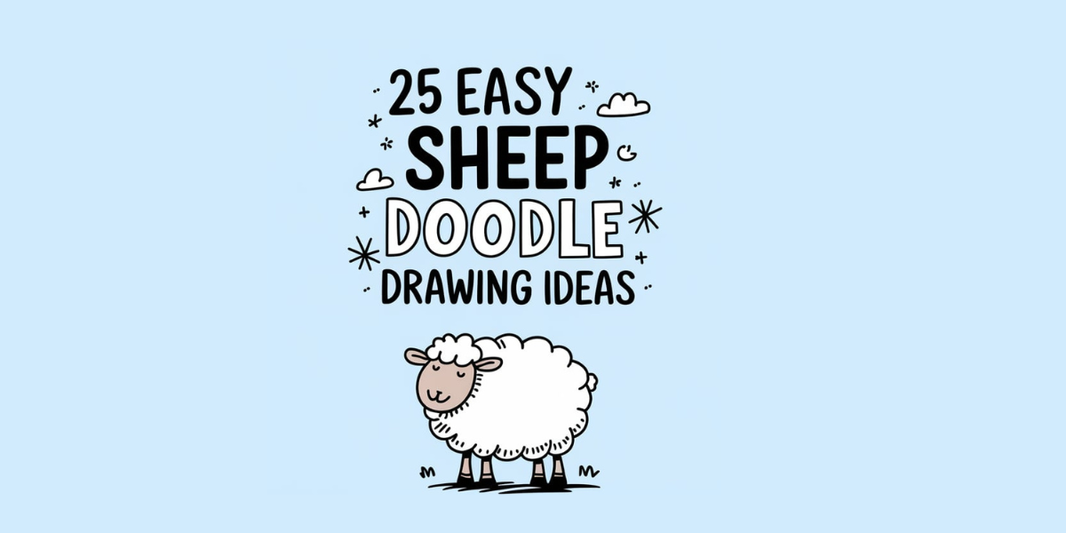 Sheep Doodle drawing ideas