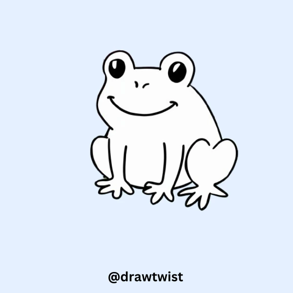 25 Easy Kawaii Cute Frog Doodle Drawing
