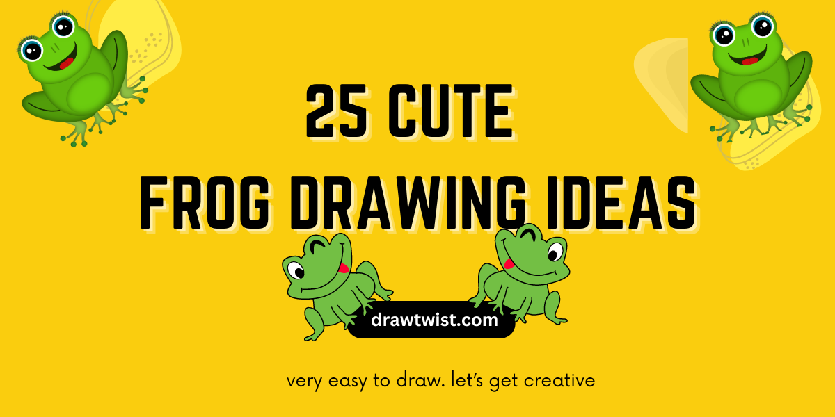 25 Easy Kawaii Cute Frog Doodle Drawing