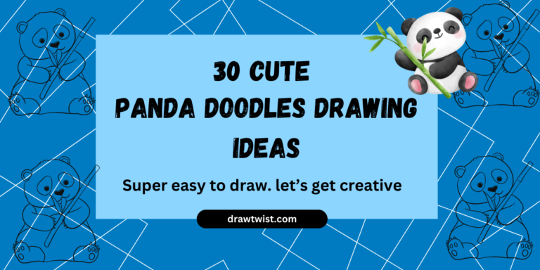 30 easy and cute panda doodle drawing ideas