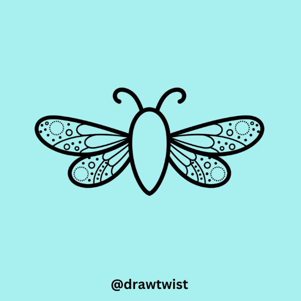 Butterfly with Dotted Wings