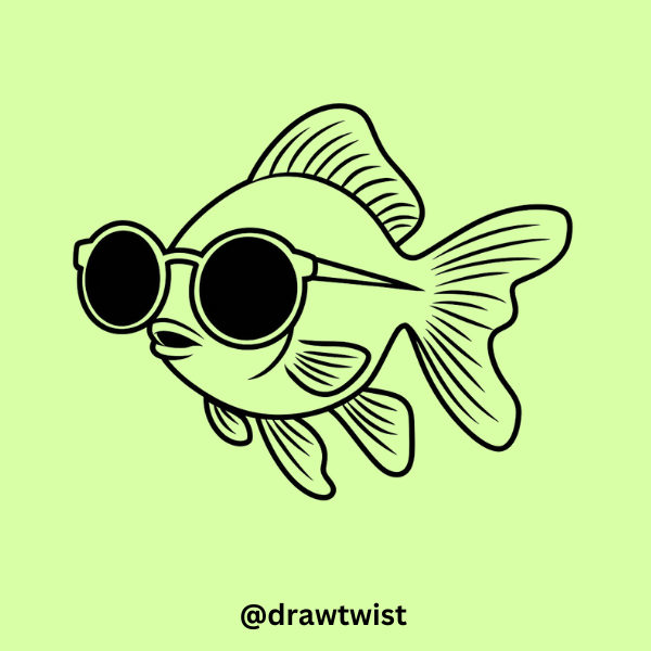 Goldfish with Sunglasses