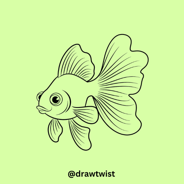 Goldfish with a Puffy Tail