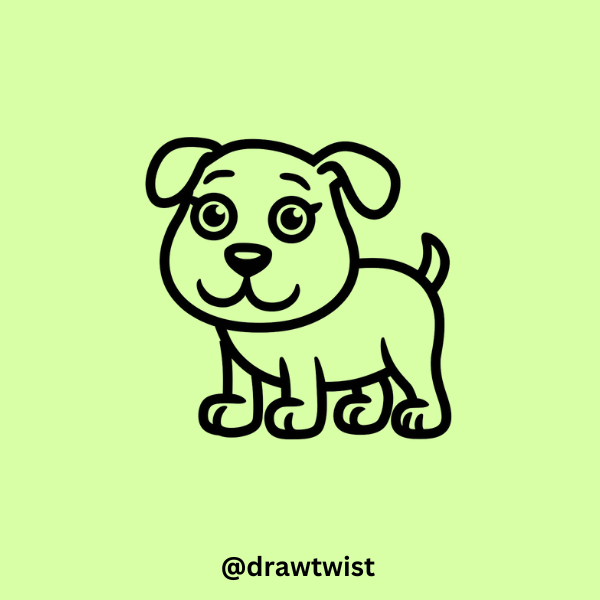  Cute Easy Dog Doodle Drawing Ideas