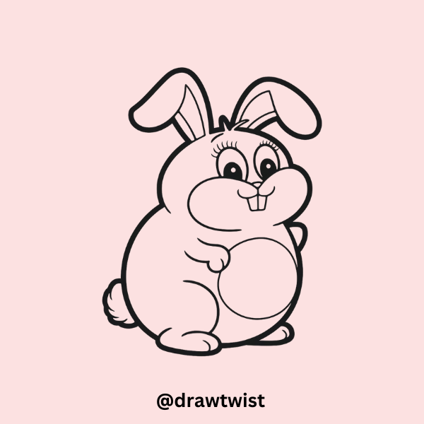 Chubby Cartoon Bunny