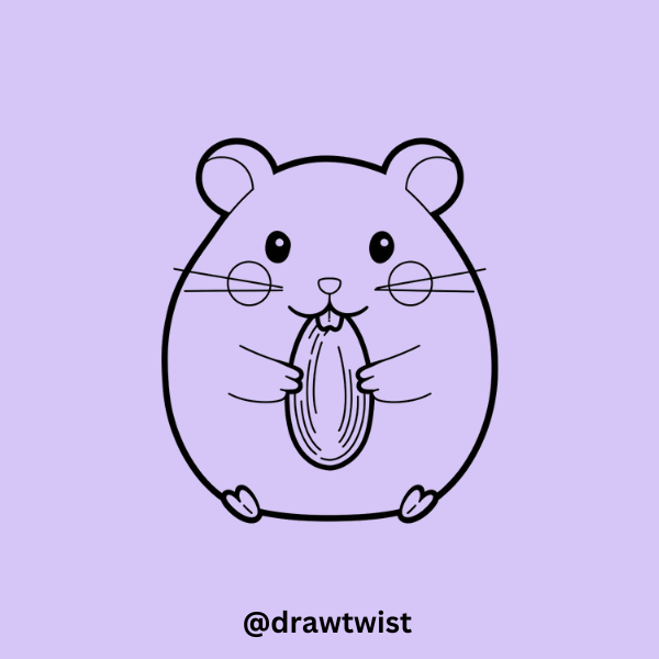 Hamster Eating a Sunflower Seed