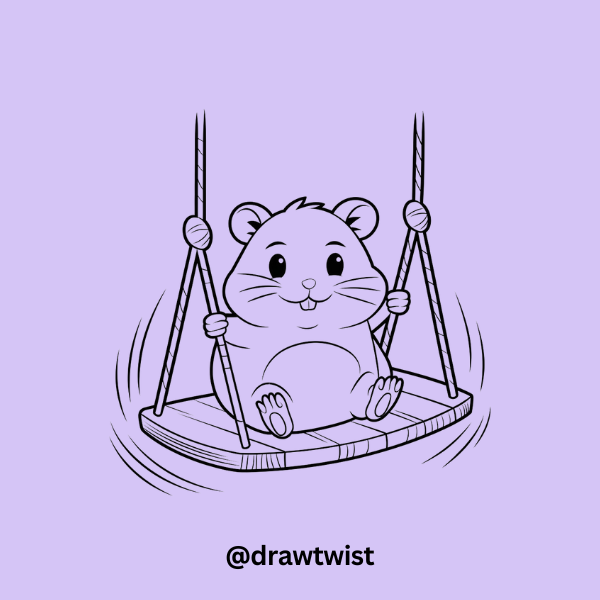 Hamster on a Swing