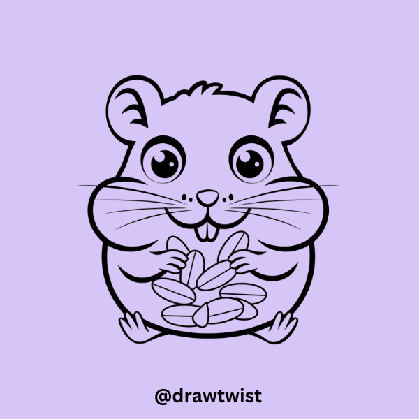 Hamster with Cheek Pouches Full