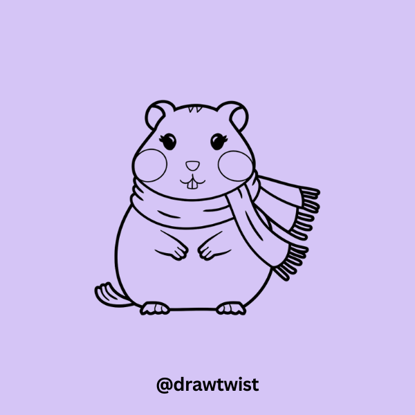 Hamster with a Scarf