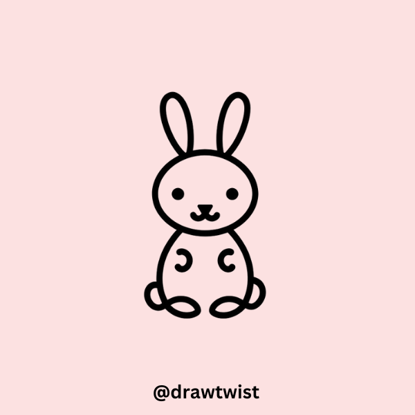 Rabbit Doodle Drawing Ideas with Step-by-Step Guides