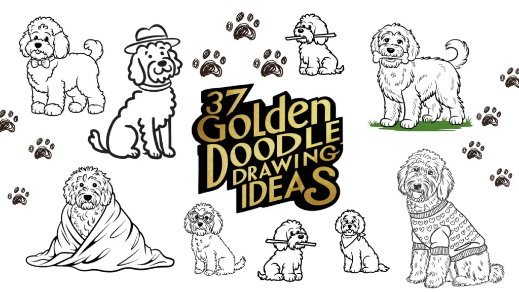 Golden Doodle Drawing Ideas