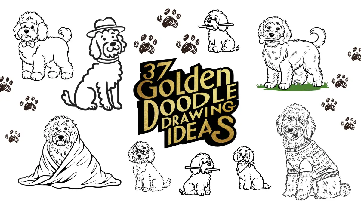Golden Doodle Drawing Ideas