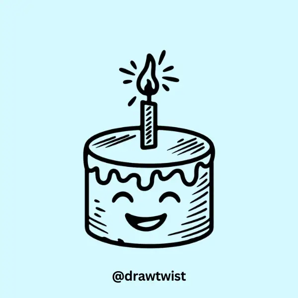A Cake That’s Blowing a Candle Like a Birthday Wish