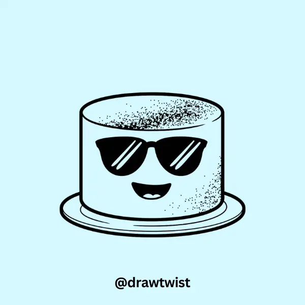 A Cake Wearing Sunglasses