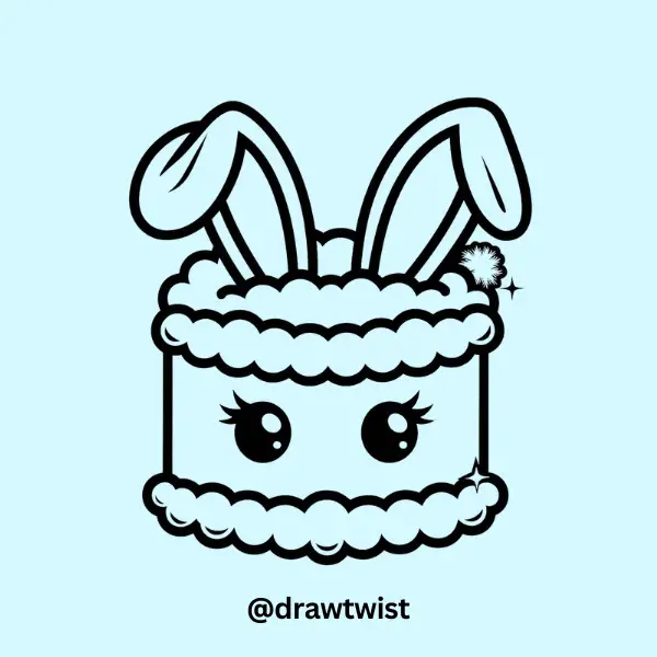 A Cake With Bunny Ear