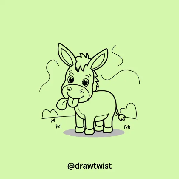 Donkey Sticking Out Tongue