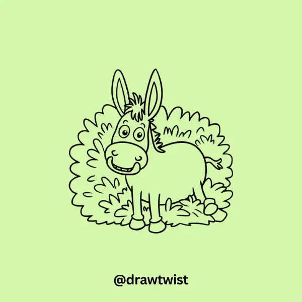 Donkey Stuck in a Bush