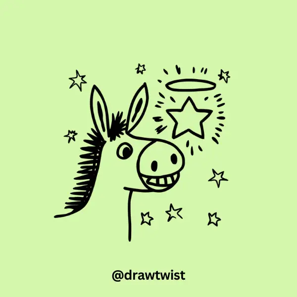 Donkey Trying to Catch a Star