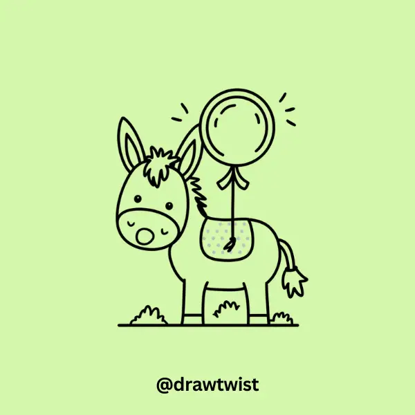 Donkey With a Balloon