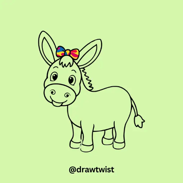 Donkey With a Bow