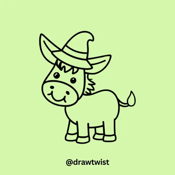 Donkey With a Hat