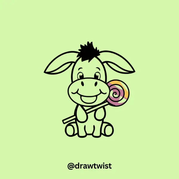 Donkey With a Lollipop
