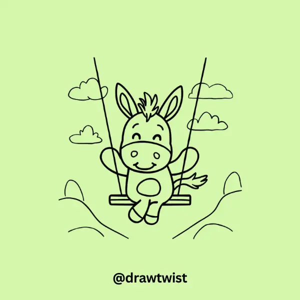 Donkey on a Swing