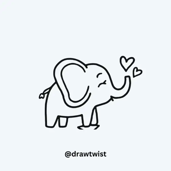 Elephant Blowing a Kiss