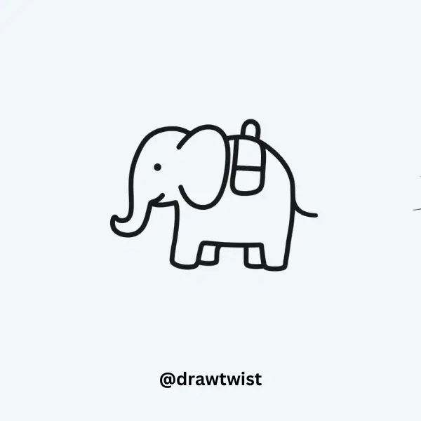 Elephant With a Little Backpack