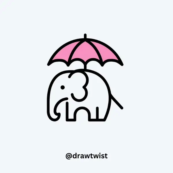 Elephant with an Umbrella