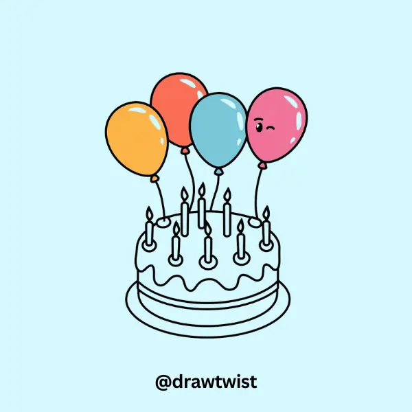 Floating Balloon Cake