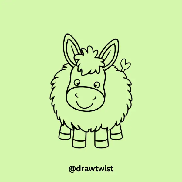 Fluffy Donkey