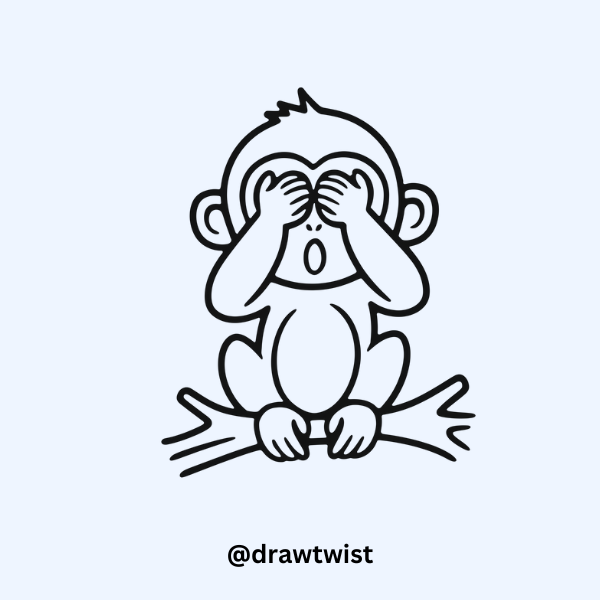 Baby Monkey Surprise doodle