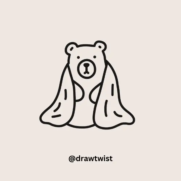 Bear Wrapped in a Blanket
