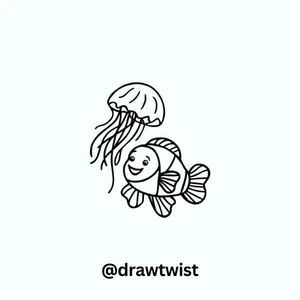 Clownfish And A Jellyfish