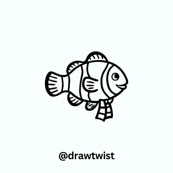 Clownfish Wearing A Scarf