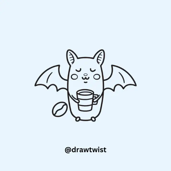 Coffee-Loving Bat