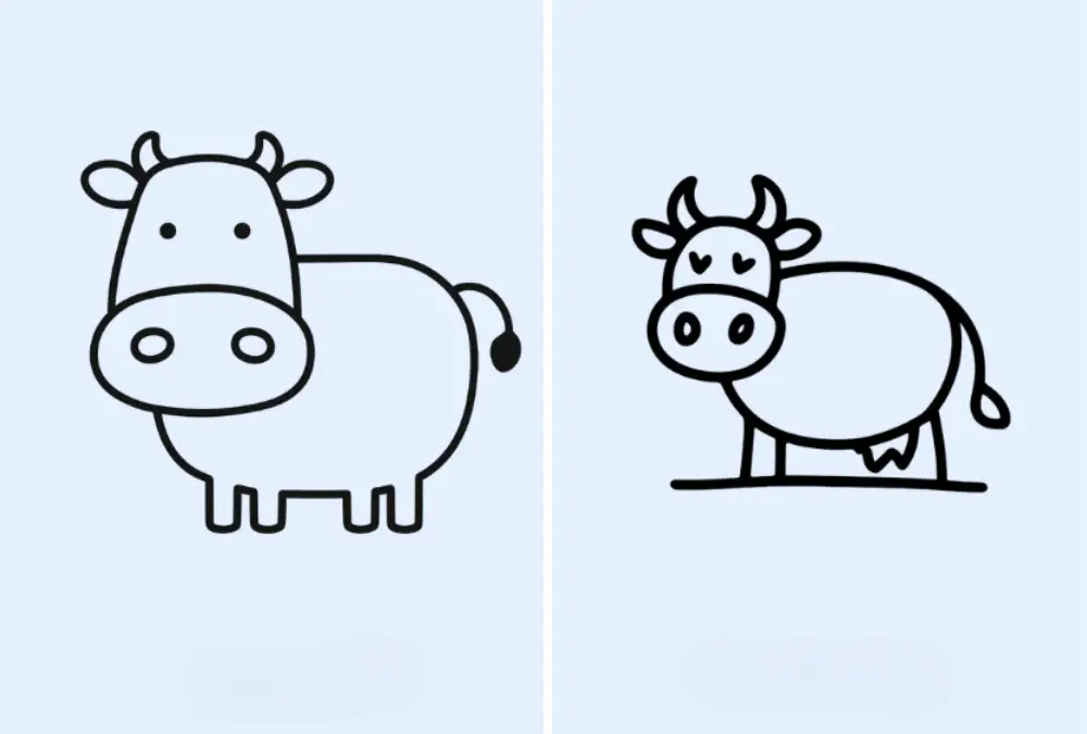 Cow Drawing