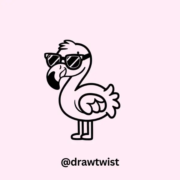Flamingo with Sunglasses