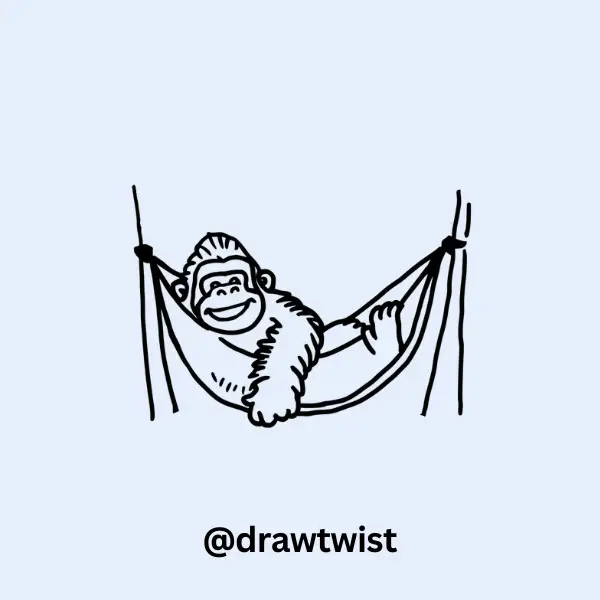 Gorilla In A Hammock