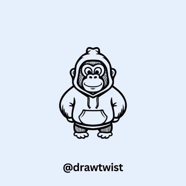 Gorilla In A Hoodie