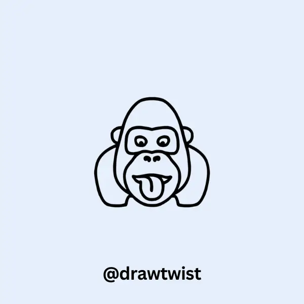 Gorilla Sticking Tongue Out