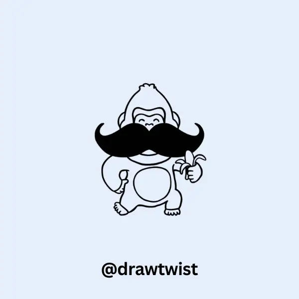 Gorilla With A Big Mustache