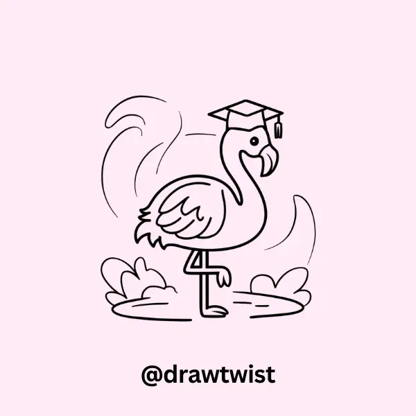 Graduation Flamingo