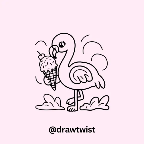 Ice Cream Flamingo