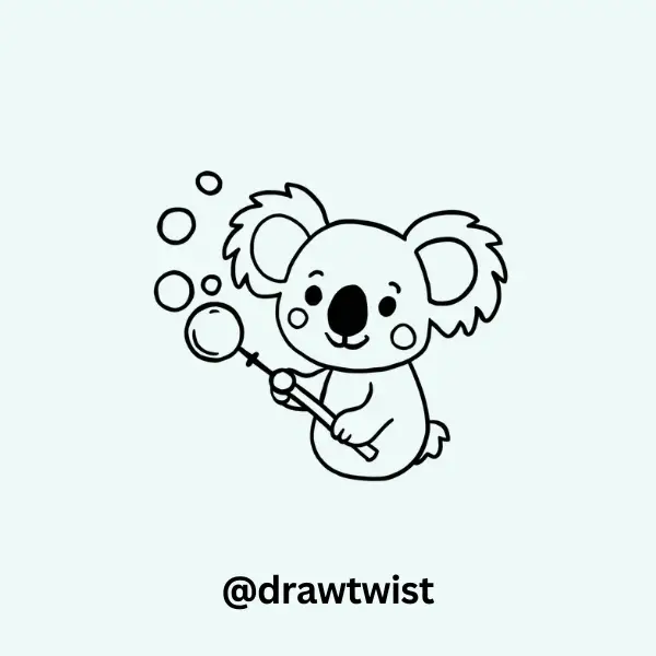 Koala Blowing Bubbles