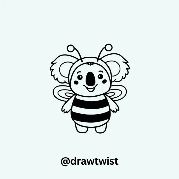 Koala Dressed as a Bumblebee